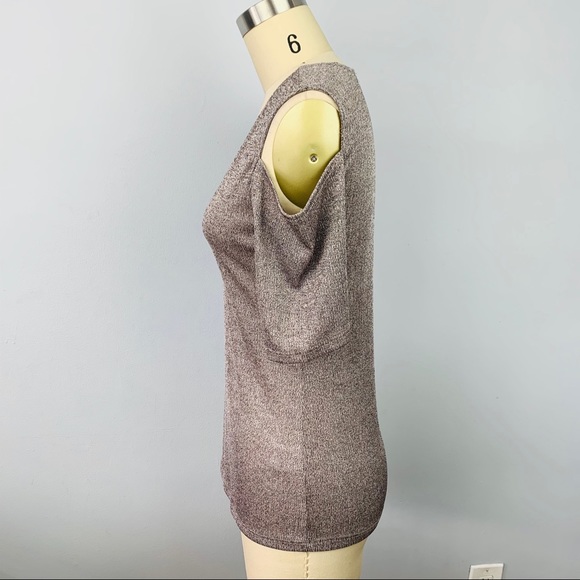 Bar III Cold Shoulder Top - Picture 3 of 8